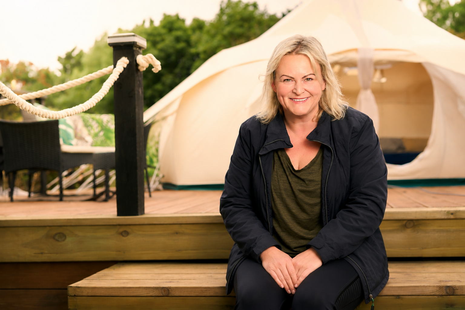 Helen Owners of Orchard Blossom Glamping Worcestershire